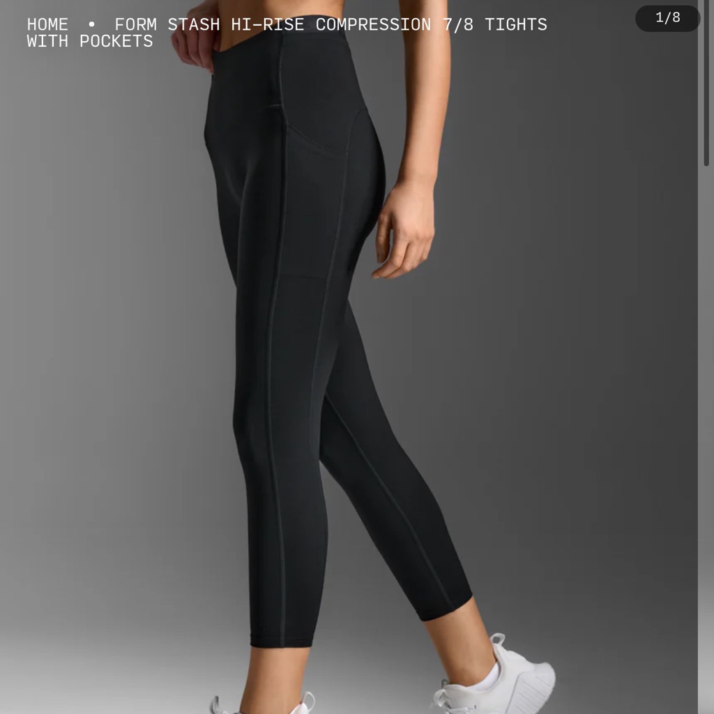 2xu - Form Stash Hi-Rise Compression 7/8 Tights With Pockets